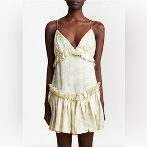 Khaite Ade Dress in Bone, Size S